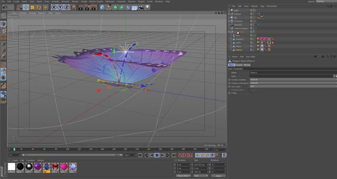 Rigged Butterfly Cinema 4d Model Free Download Fxcave Com